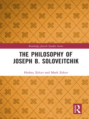 cover image of The Philosophy of Joseph B. Soloveitchik